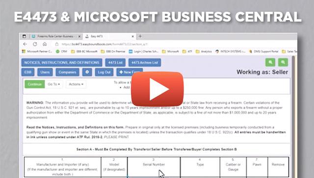 E4473 & Microsoft Business Central