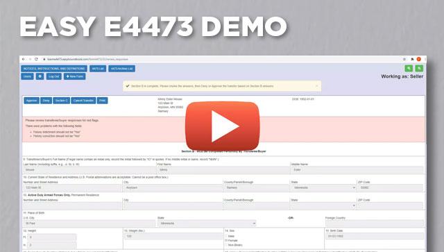 Easy 4473 Demo Video